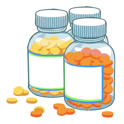 medication-bottles-assorted Assorted Mediation Bottles