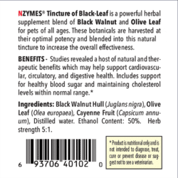 Nzymes Tincture of BlackLeaf for Pets of All Ages!