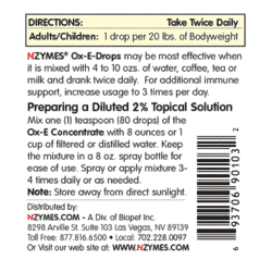 Ox-E-Drops for People - Diretions