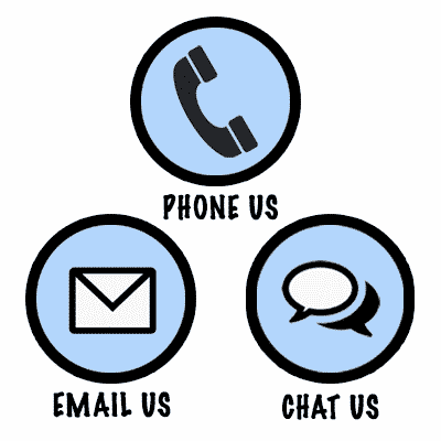 Reach Us by Phone, Email or Chat