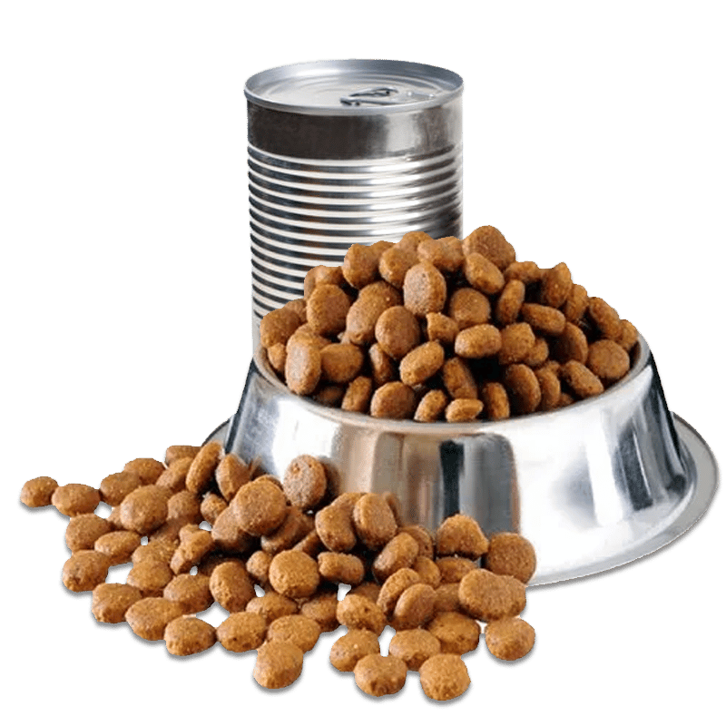 generic-dog-food-can-and-kibble-bowl Processed Pet foods full of sugar