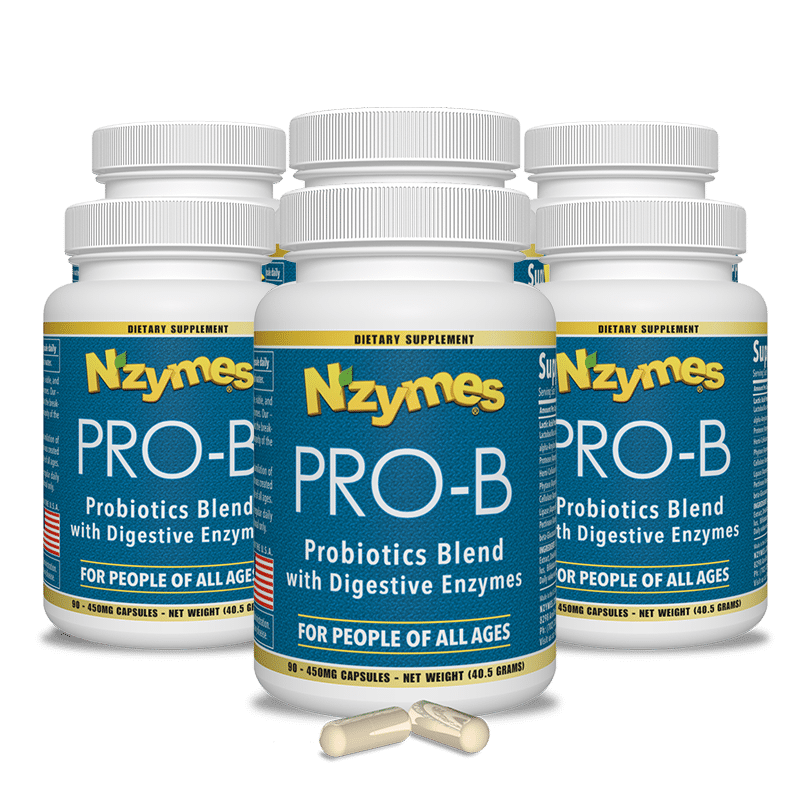 Nzymes 6 bottle value pack of probiotics for people