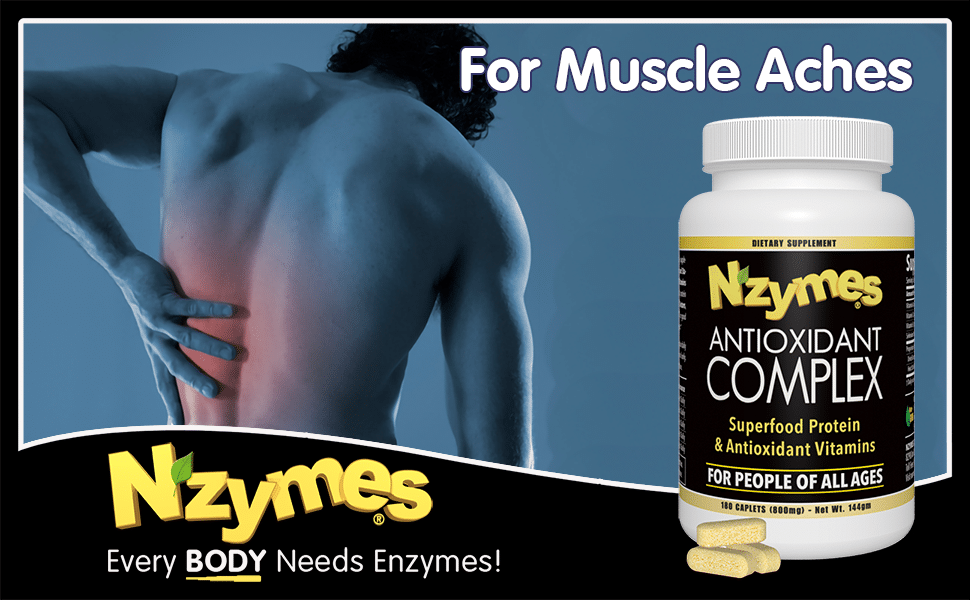 Nzymes Antioxidant Complex - For Muscle Aches and pains