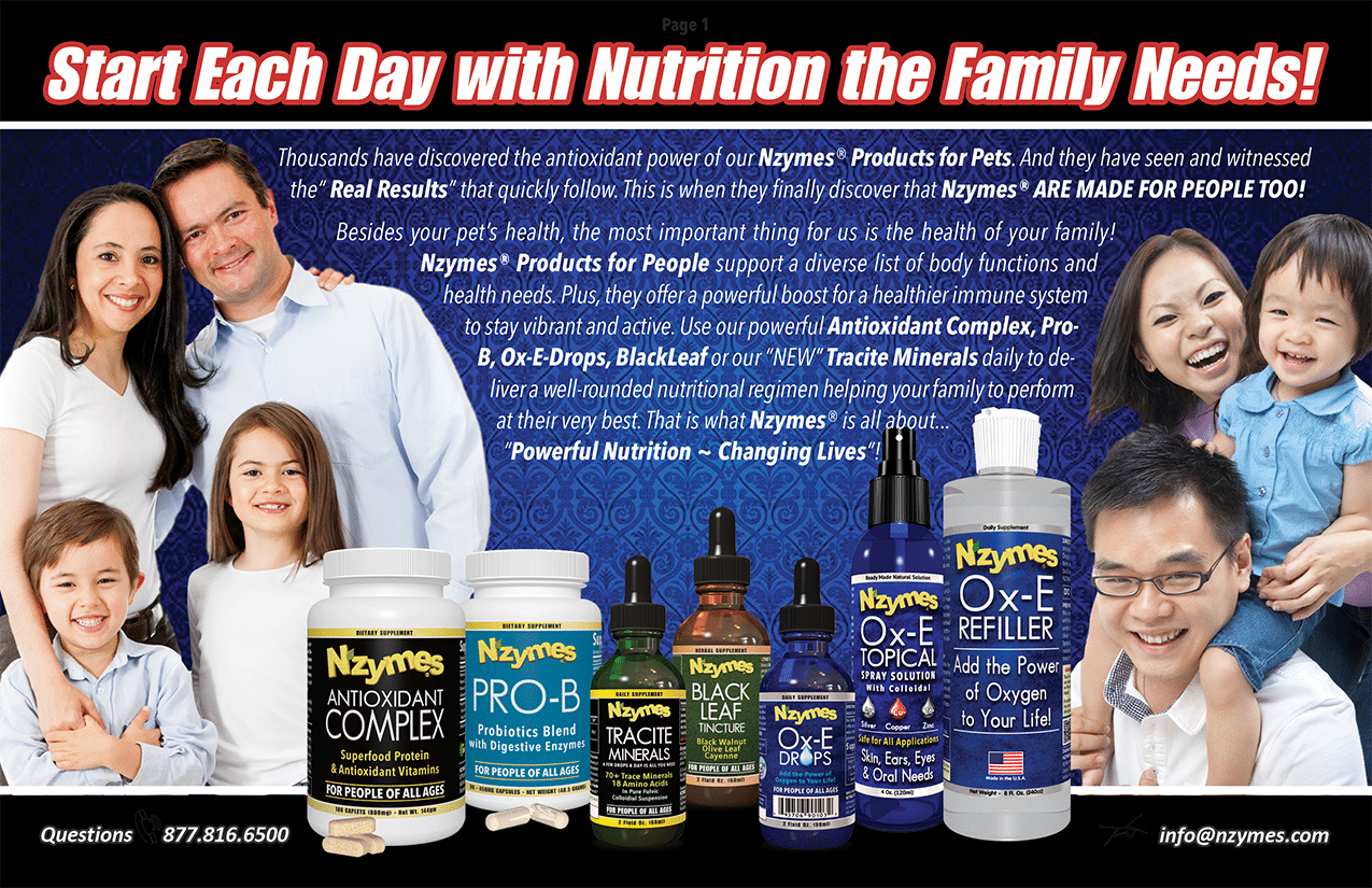 Nzymes Nutritional Products for the Whole Family