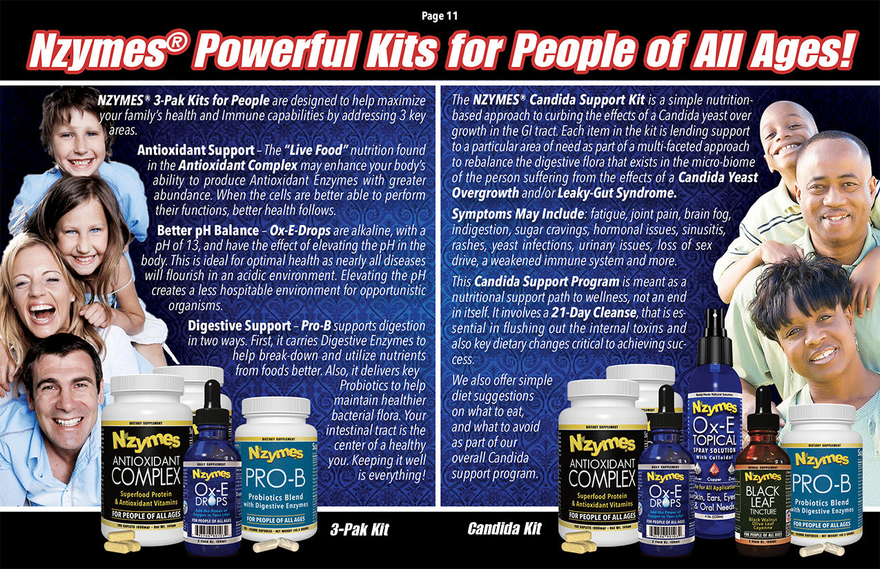 Nzymes Healthy Natural Nutrition Kits for People of All Ages