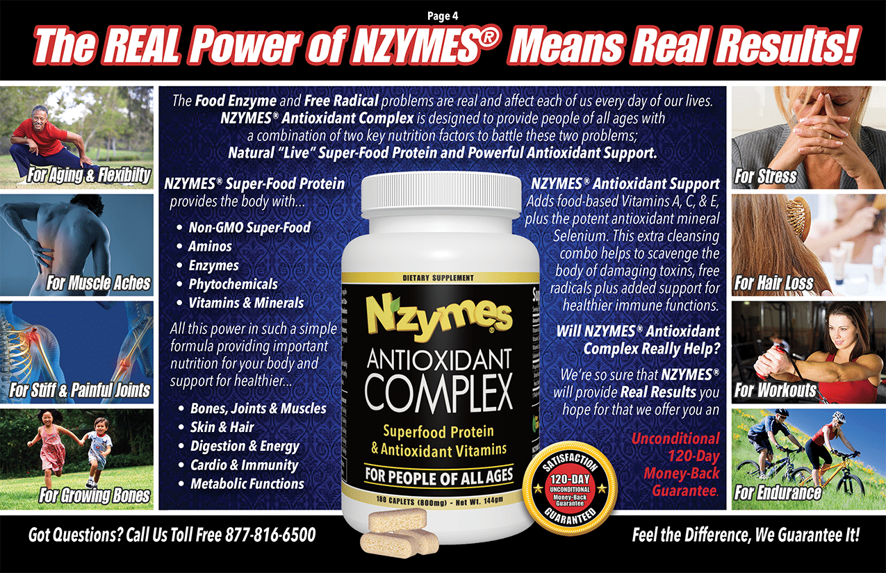 Nzymes Antioxidant Complex for People of All Ages!